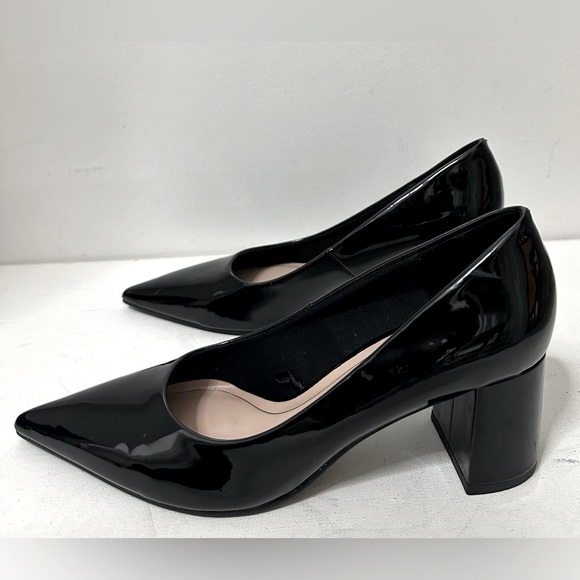 ZARA-ladies patent block heel shoes - Picture 2 of 6